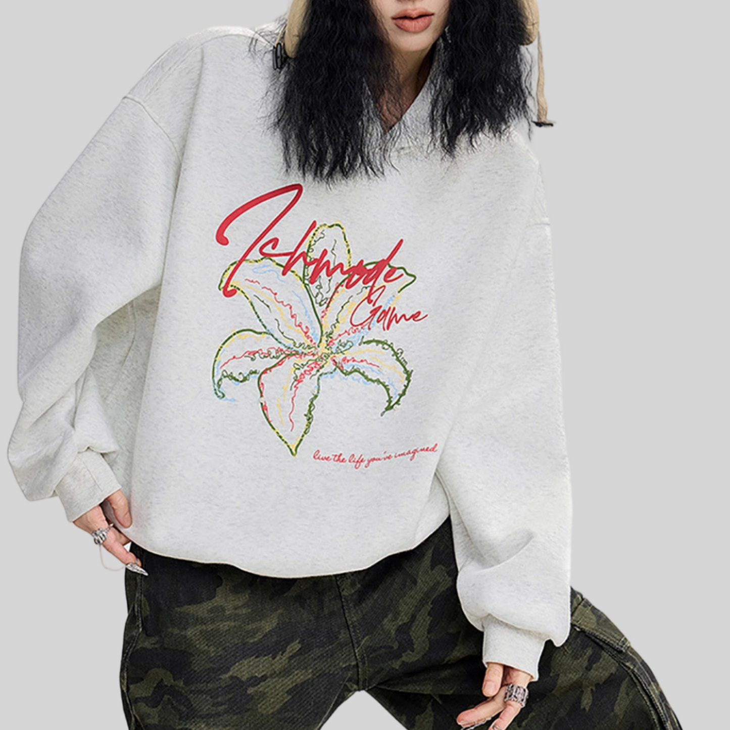 REINAREA New Spring Summer Women's Yellow Hoodie Loose Pullover Top