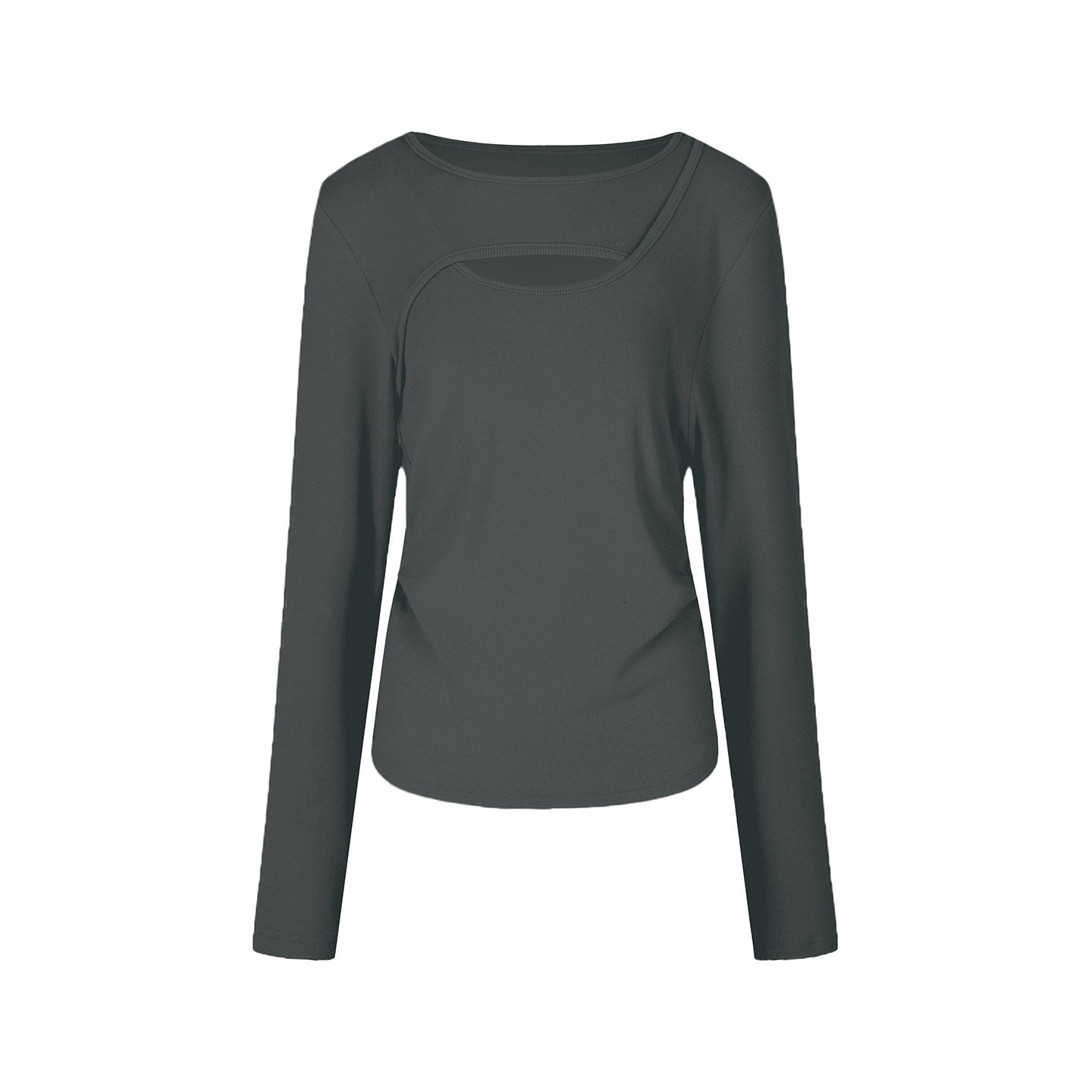REINAREA Women’s Layering Top - Fall Winter Long Sleeve T-Shirt, Oversized Plus Size Top【108】