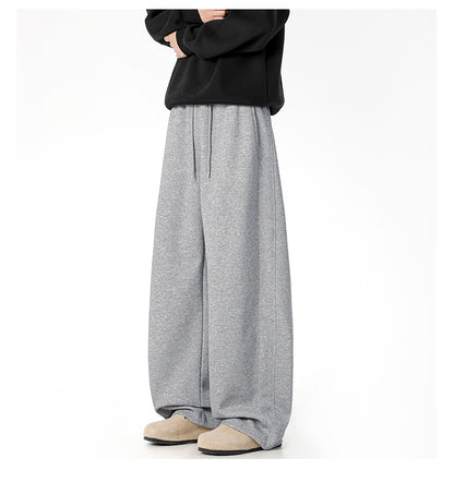 REINAREA Men’s Athletic Sweatpants American Style Loose Straight-Leg Casual Pants【030】