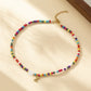 Bohemian - Vibe Dopamine Letter Necklaces: Cute Beaded Chokers for Girls & Women | Ideal Personalized Gifts