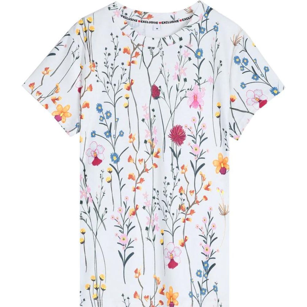 Arizona Garden White Short Sleeve Top