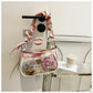 Sweet Ita Bag for Women | Tie-Dye Gradient | 2025 New Arrivals | Pleated Shoulder Bag | Trendy Y2K Style | PU Crossbody Purse