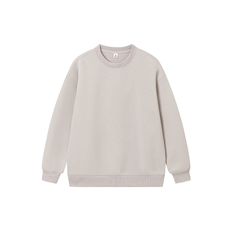 REINAREA New Spring & Summer Women's American Style Gray Crew Neck Hoodies, Pullover Top