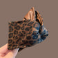 REINAREA Women’s Korean Retro Leopard Print Triangle Claw Clip - High Ponytail & Back-of-Head Bun Shark Clip Hair Accessory