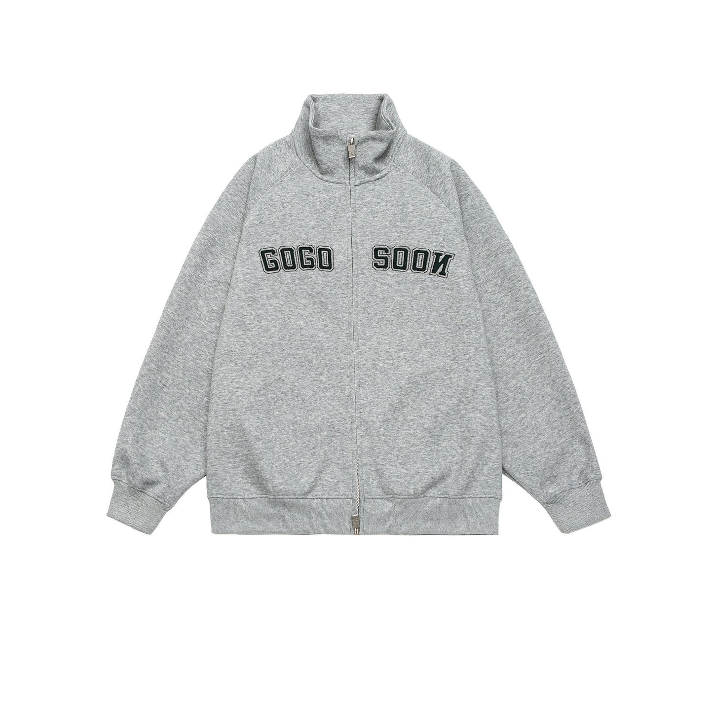 REINAREA  New Spring Summer Stand Collar Cardigan Men's 400g Sweatshirt Jacket