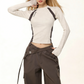 REINAREA The "Nova" Color Block Layering Top - Street Chic Essentials