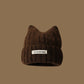 REINAREA Women's Cute Cat Ear Beanie Warm Knitted Winter Hat