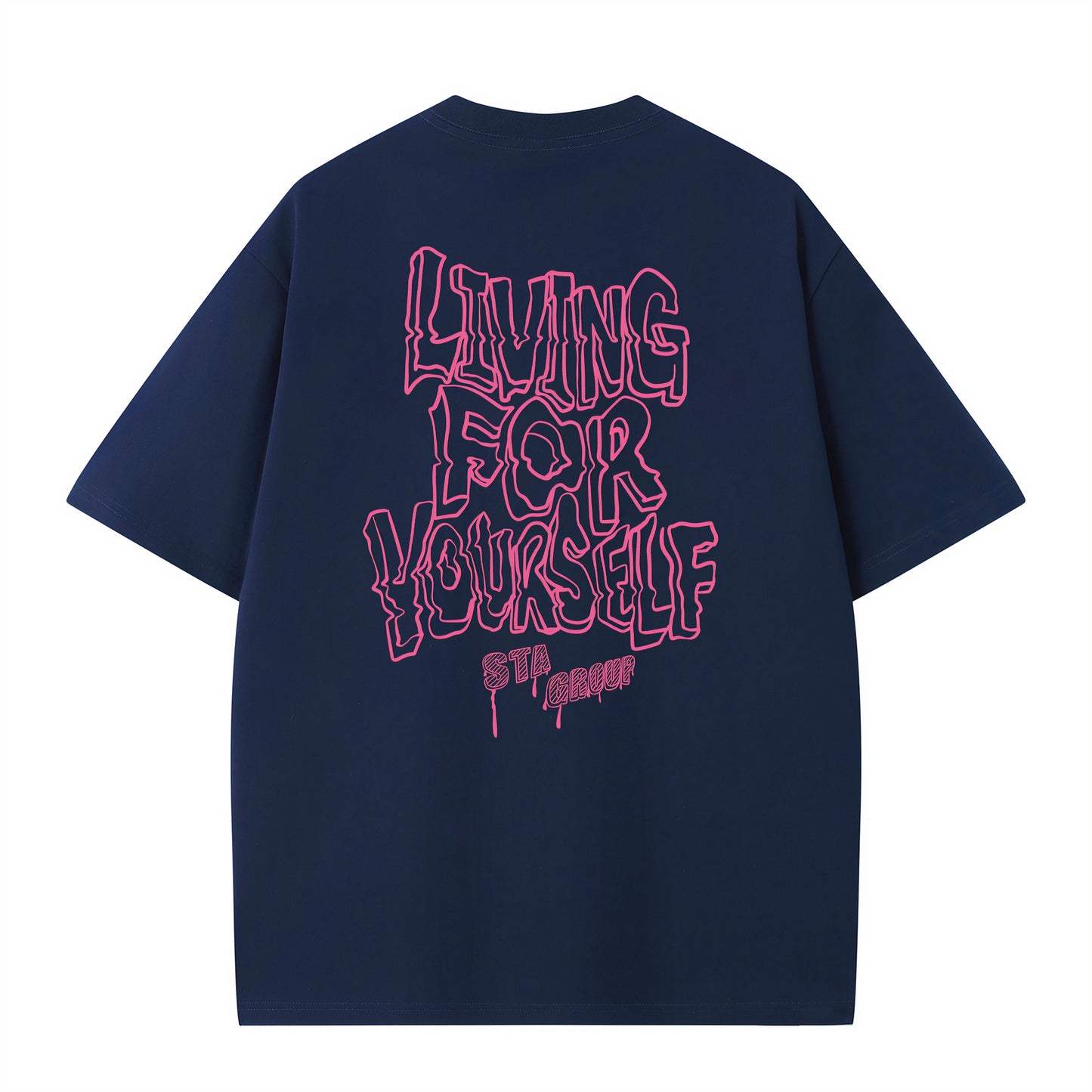 REINAREA Unisex Couples’ Vintage Heavyweight T-Shirt Loose Short-Sleeve Top