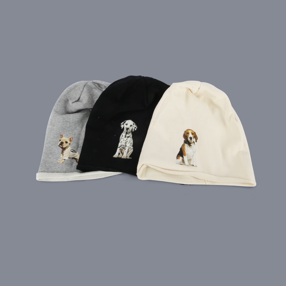 REINAREA Women’s Japanese-Style Animal-Patterned Cuffed Stretch Slouchy Beanie - Face-Slimming Balaclava