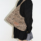 REINAREA Women’s Leopard Print Triangle Bag - Commuter Hobo Bag Casual Handheld Shoulder Bag