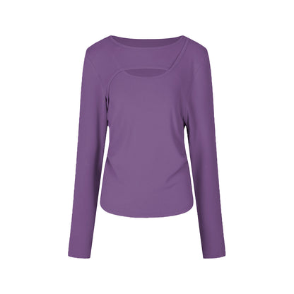 REINAREA Women’s Layering Top - Fall Winter Long Sleeve T-Shirt, Oversized Plus Size Top【108】