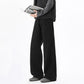 REINAREA Unisex Curved Hem Cargo Pants Retro Loose Casual Track Trousers