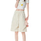 REINAREA | Oversized Baggy Sweat Shorts | Inside Out Irregular Pockets Knee Length Hip Hop Streetwear Shorts