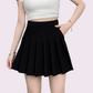 REINAREA New Spring Summer Women High Waist A-Line Pleated Mini Skirt