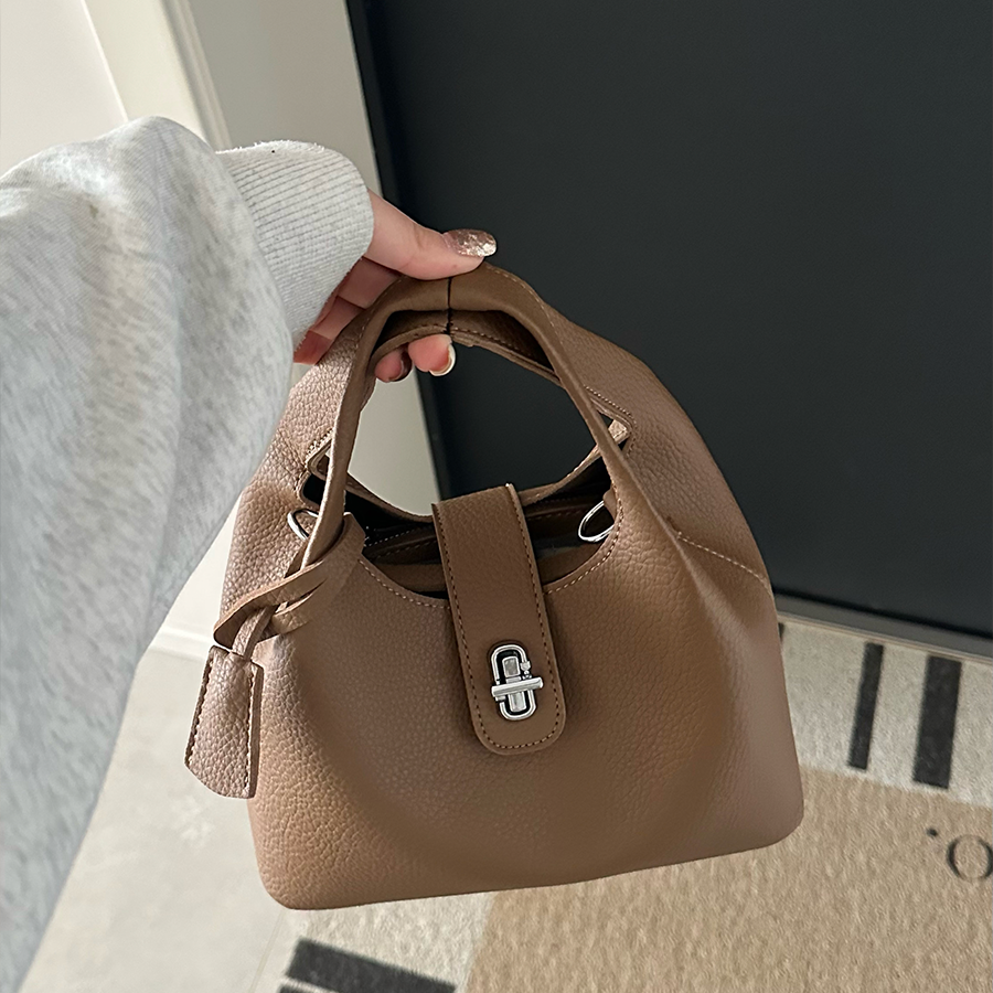 REINAREA Women's Commuter Bucket Bag - Lock Handheld Crossbody Mother and Baby Bag