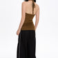 REINAREA Army Green Sweet & Edgy Halter Cami Top - Women’s Sleeveless Cropped Tank 【090】