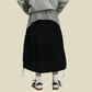 REINAREA New Spring Summer Women's Cargo Skirt  Loose A-line Midi Skirt