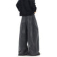 REINAREA Streetwear Sweatpants  Unisex Retro Letter Print Loose Wide-Leg Casual Pants