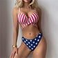 American Flag Bikini Swimsuit 3-Piece Set