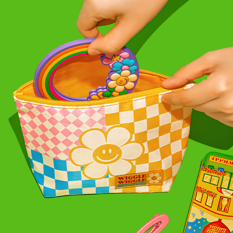 REINAREA Multi-Purpose Storage Bags Set Cosmetics Clutch, Eyeglasses Pouch & Drawstring Sack【072】