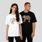 REINAREA Men’s & Women’s Graffiti Elephant-Print T-Shirt - Summer Casual Short-Sleeve Top