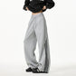 REINAREA Unisex Side-Striped Sweatpants - Loose Paneled Straight-Leg Wide-Leg Athletic Pants
