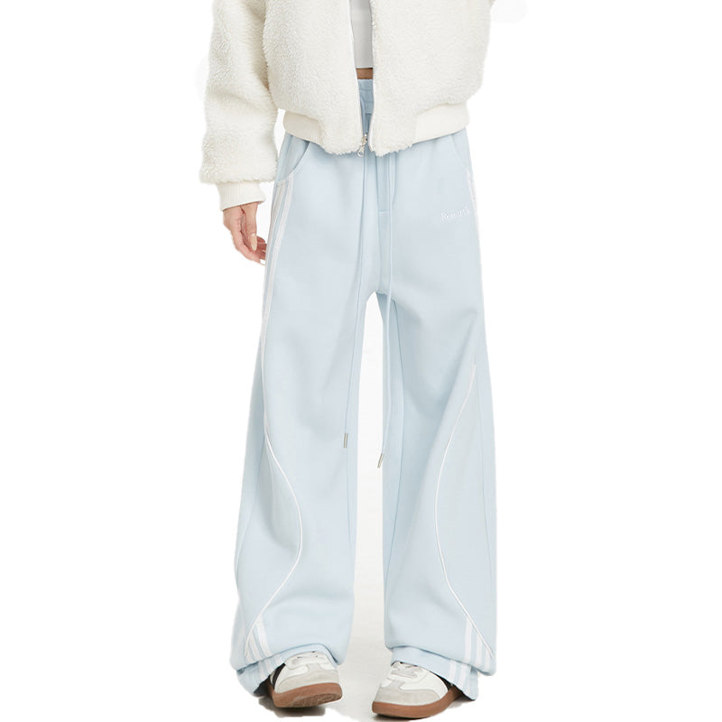 REINAREA Women’s Trendy Sweatpants - Loose Straight-Leg American-Style Sports Pants