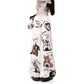 REINAREA New Spring Summer Women's Cartoon Print Pants Loose Straight Wide-Leg Casual Sports Trousers