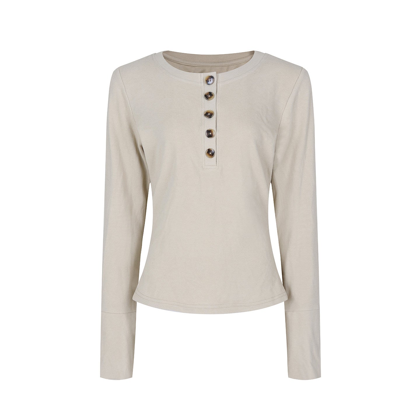 REINAREA Women’s Half-Zip Long Sleeve T-Shirt - Fall Winter Essential Layering Top【110】