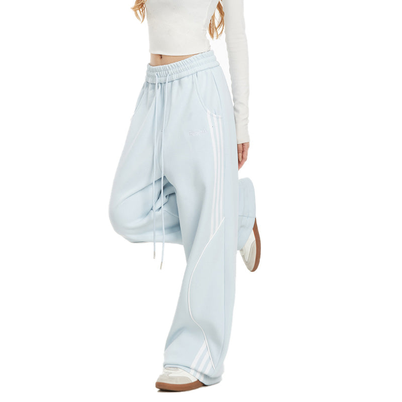 REINAREA Women’s Trendy Sweatpants - Loose Straight-Leg American-Style Sports Pants