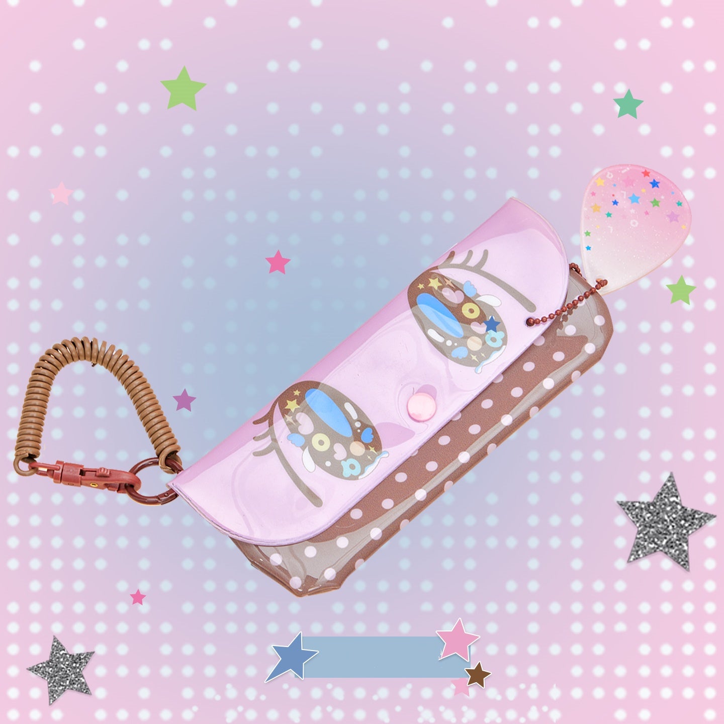 REINAREA Women’s Spice Girl Style Eyewear Case, Anime Pencil Bag & Compact Sunglasses Pouch【068】