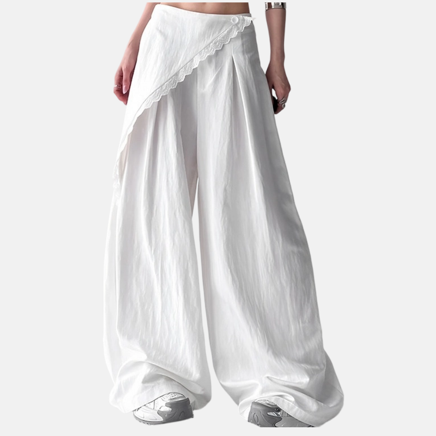 REINAREA New Spring Summer Women's Relaxed Loose Wide Leg Pants