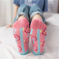 REINAREA 4 Pairs Women’s 100% Cotton Mid-Calf & Crew Athletic Socks - Trendy Skateboard Socks【066】