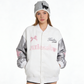 REINAREA The "Butterfly Dream" Varsity Jacket - Sweet-Edgy American Retro