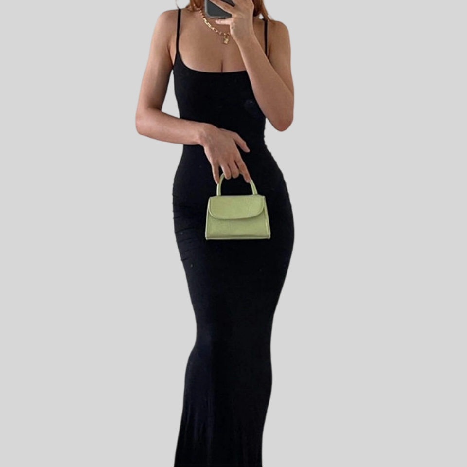 REINAREA New Spring Summer Slip Dress Women Hip Wrap Maxi Long Dress