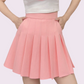 REINAREA New Spring Summer Women High Waist A-Line Pleated Mini Skirt