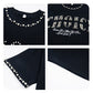 REINAREA Unisex Hiphop Rhinestone-Embellished Letter Print Short-Sleeve T-Shirt Heavyweight Couple’s Half-Sleeve Top