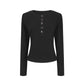 REINAREA Women’s Half-Zip Long Sleeve T-Shirt - Fall Winter Essential Layering Top【110】