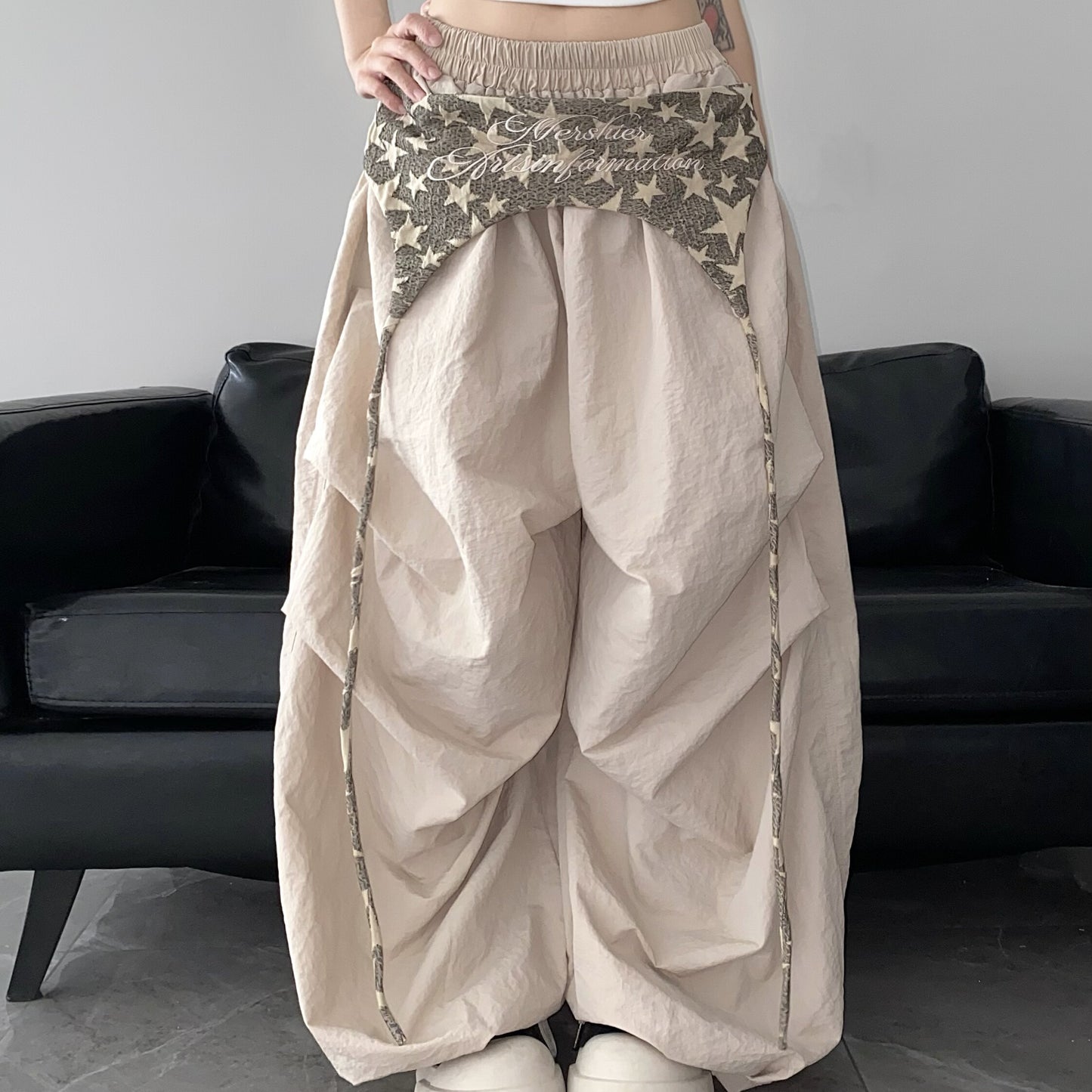 REINAREA New Spring Summer Women's American Y2K Paratrooper Pants  Street Dance Wide-Leg Trousers