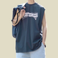 REINAREA New Spring Summer Beach Tank Top Vest Men's Cotton Sleeveless T-shirt