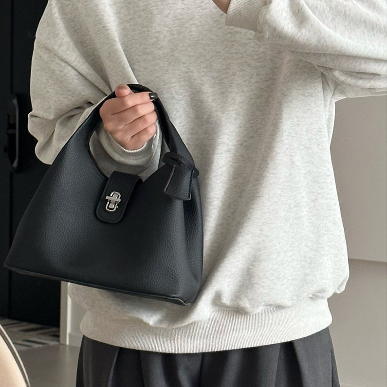 REINAREA Women's Commuter Bucket Bag - Lock Handheld Crossbody Mother and Baby Bag