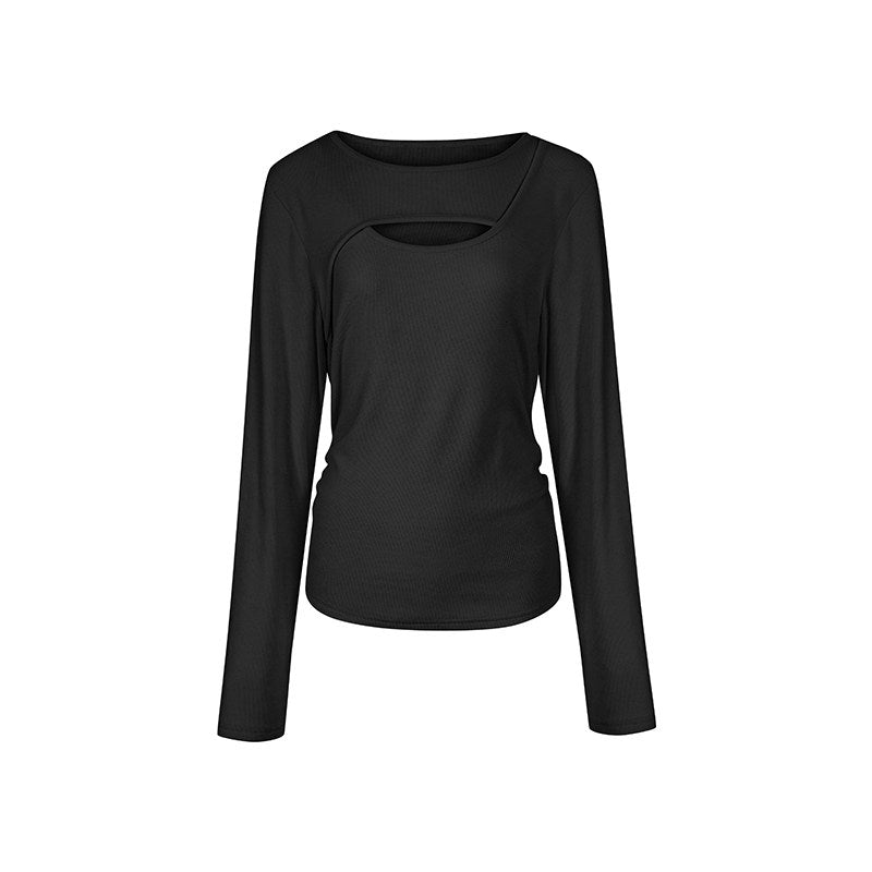 REINAREA Women’s Layering Top - Fall Winter Long Sleeve T-Shirt, Oversized Plus Size Top【108】
