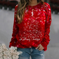 Christmas Printed Long Sleeve Sweatshirt