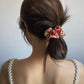 REINAREA Women’s Red Polka Dot Silk Mulberry Silk Scrunchie - French Retro Hair Tie