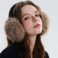 REINAREA Women's Winter Warm Earmuffs Foldable Faux Fox Fur Plush Ear Warmers