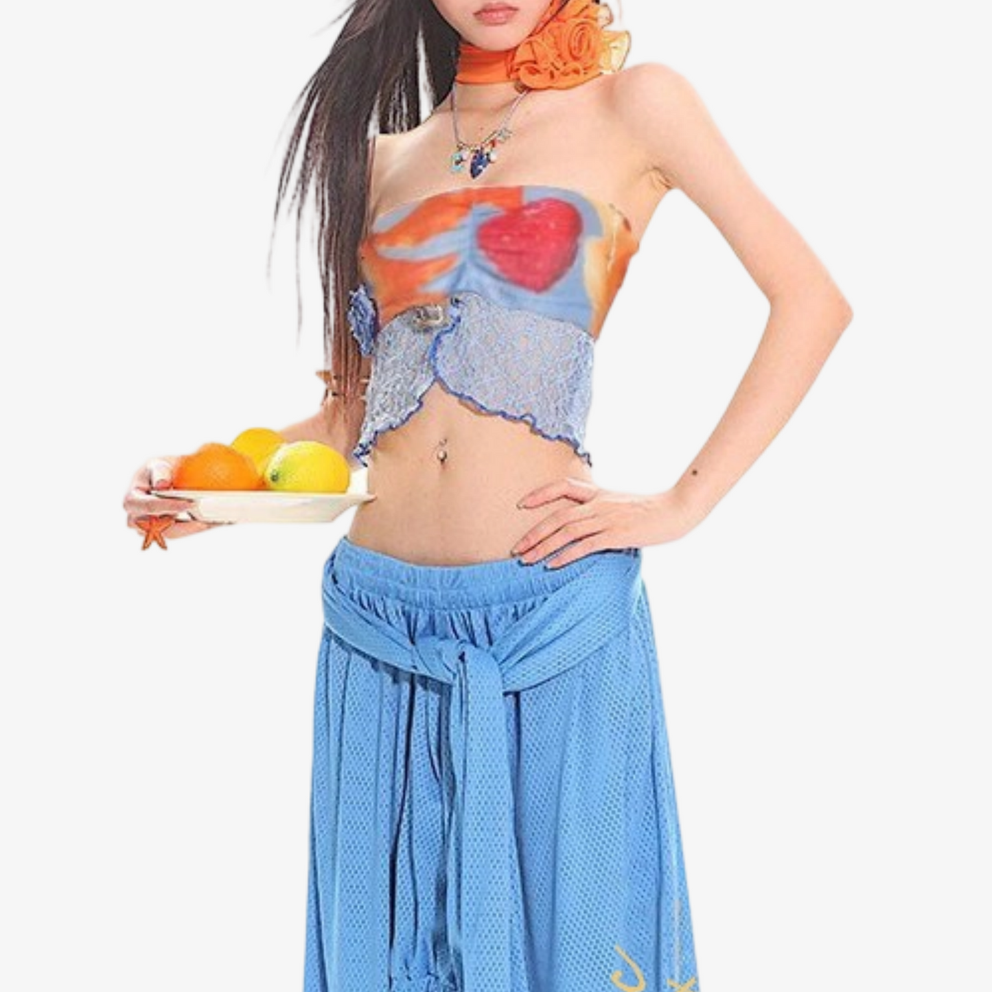 REINAREA  New Spring Summer Island Dopamine Style Printed Tank Top