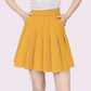 REINAREA New Spring Summer Women High Waist A-Line Pleated Mini Skirt