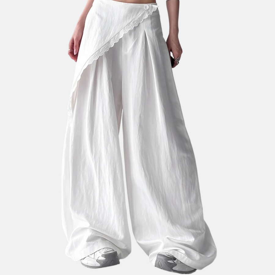 REINAREA New Spring Summer Women's Relaxed Loose Wide Leg Pants