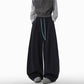 REINAREA Unisex American Heavyweight Drawstring Curved-Leg Sweatpants - Casual Wide-Leg Pants