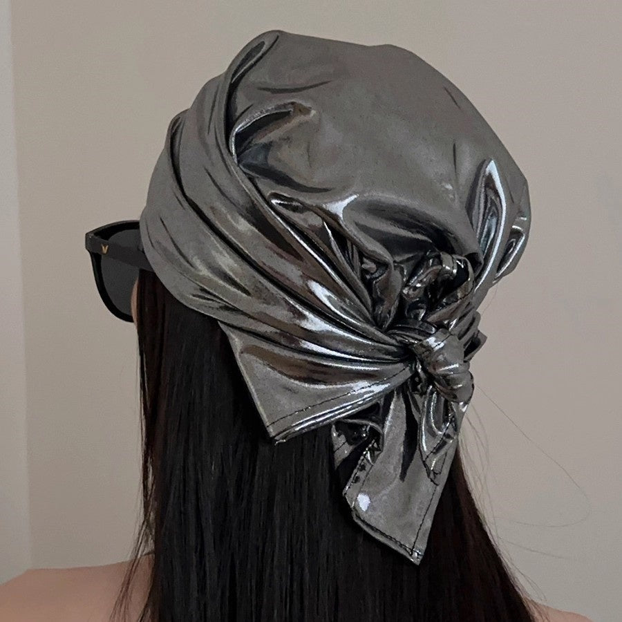 REINAREA Python-Print Small Square Scarf for Women Headwrap & Midi Skirt Decor Accessory【055】
